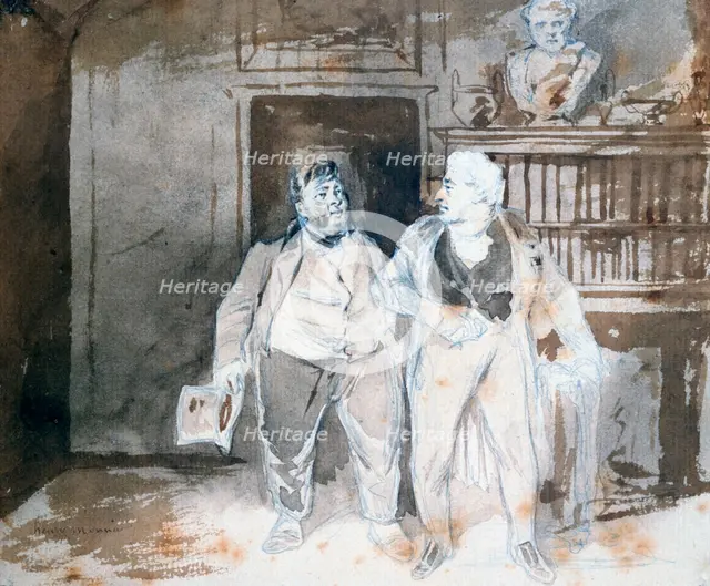 'Two Characters', c1825-1877. Artist: Henry Bonaventure Monnier