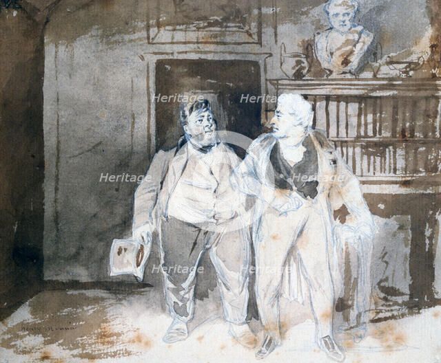 'Two Characters', c1825-1877. Artist: Henry Bonaventure Monnier