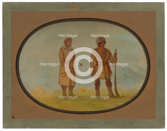 Two Cherokee Chiefs, 1861/1869. Creator: George Catlin.