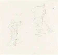 Two Chinese Laborers, c. 1838. Creator: George Chinnery