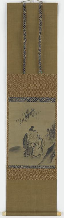 Two Chinese sages standing under a tree, Edo period, 1615-1868. Creator: Unknown