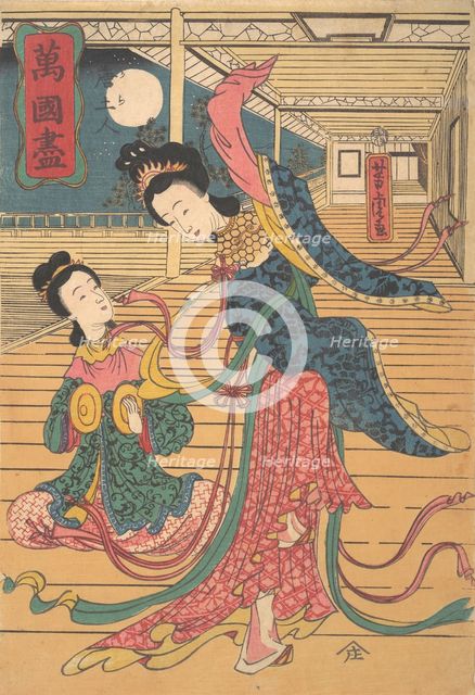Two Chinese Women, 12th month, 1860. Creator: Utagawa Yoshitora.