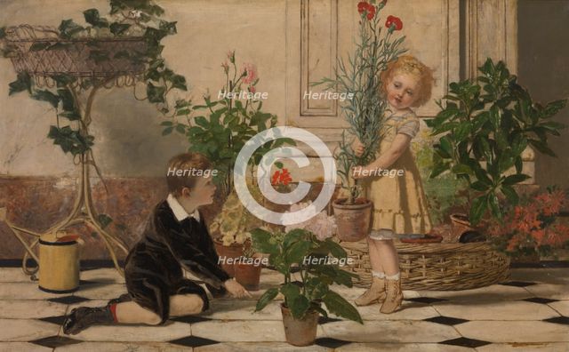Two Children, 1873. Creator: Jan Verhas.