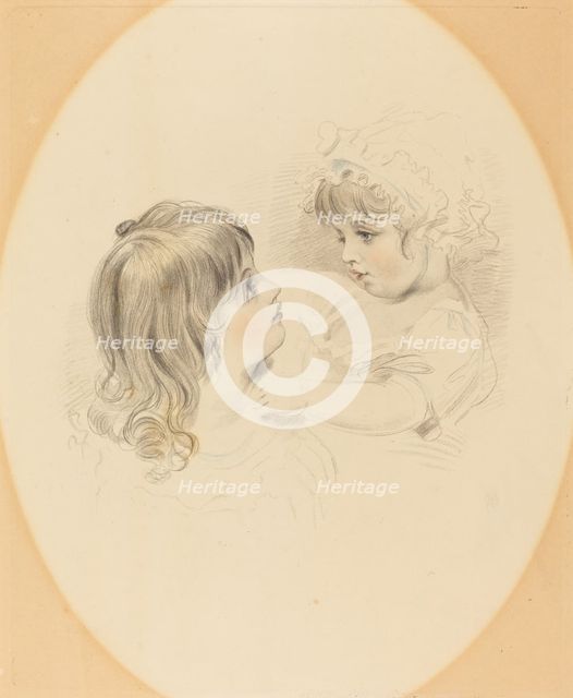 Two Children, early 19th century. Creator: Unknown.
