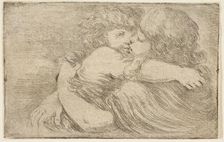 Two Children Embrace, ca. 1662. Creator: Stefano della Bella