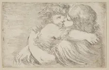 Two Children Embrace, ca. 1662. Creator: Stefano della Bella