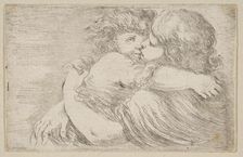 Two Children Embrace, ca. 1662. Creator: Stefano della Bella