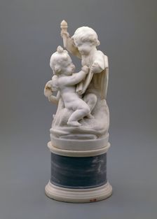 Two Children Personifying Literature, between 1775 and 1800. Creator: Unknown