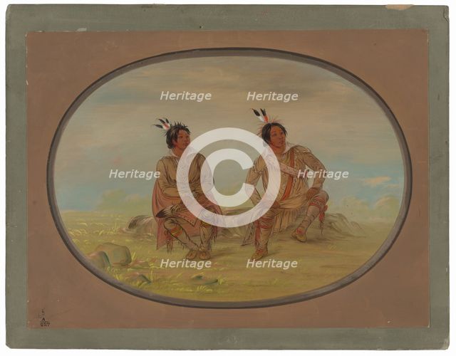 Two Choctaw Indians, 1861/1869. Creator: George Catlin.