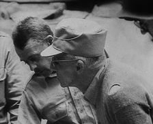 Two Commonwealth Officers, 1943. Creator: British Pathe Ltd