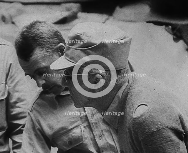 Two Commonwealth Officers, 1943. Creator: British Pathe Ltd.