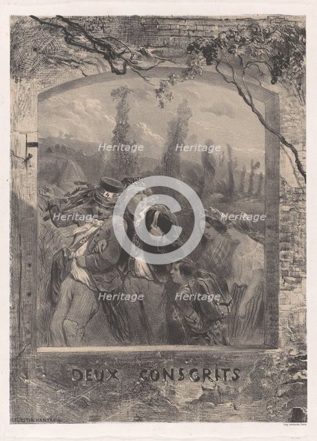 Two Conscripts, ca. 1830-70. Creator: Célestin Nanteuil.