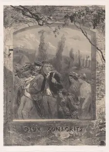 Two Conscripts, ca. 1830-70. Creator: Célestin Nanteuil