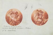 Two Costume Designs or Portrait Types, ca. 1785-90. Creator: Anon