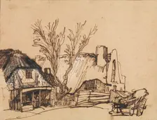 Two Cottages, ca. 1636. Creator: Rembrandt Harmensz van Rijn