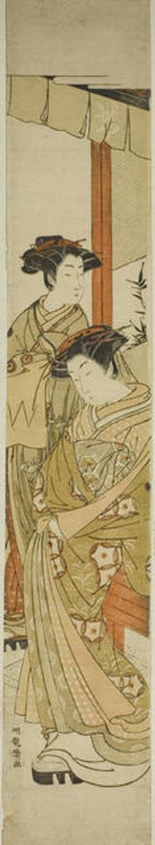 Two Courtesans of the Iseya, c. 1776. Creator: Isoda Koryusai