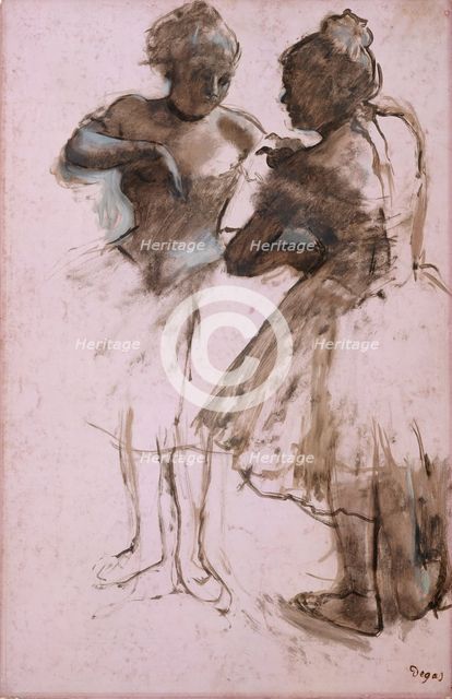 Two Dancers, 1873. Creator: Edgar Degas.