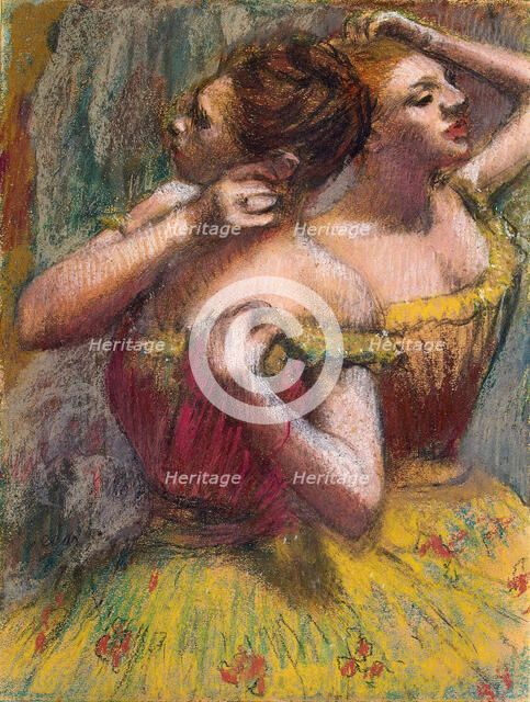 'Two Dancers', 1898-1899.  Artist: Edgar Degas