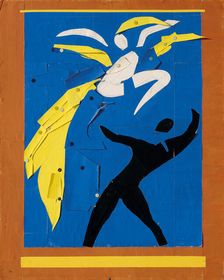 Two Dancers, Curtain design for the ballet Rouge et Noir by Léonide Massine, 1937-1938. Creator: Henri Matisse