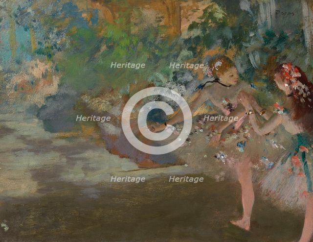 Two Dancers on a Stage, c1880. Creator: Degas, Edgar (1834-1917).