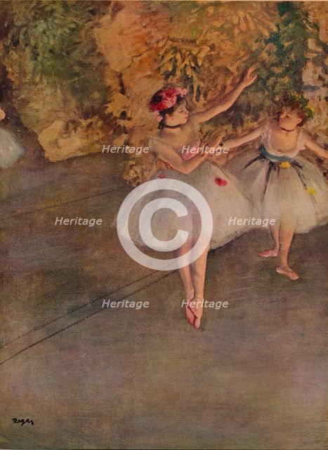 'Two Dancers on Stage',1874.
