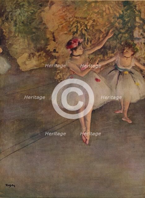 'Two Dancers on Stage',1874.