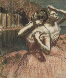 Two Dancers, late 19th-early 20th century. Creator: Edgar Degas