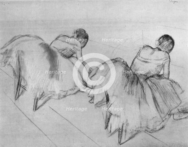 'Two Dancers Resting', c20th century. Artist: Edgar Degas.