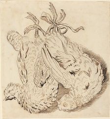 Two Dead Chickens, 18th century. Creator: Unknown