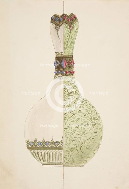 Two Designs for a Vase, 19th century. Creator: Anon.