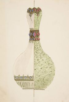 Two Designs for a Vase, 19th century. Creator: Anon