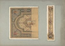 Two Designs for Ceiling with Putti and Allegorical Figures of the Arts, second half 19th century. Creators: Jules-Edmond-Charles Lachaise, Eugène-Pierre Gourdet