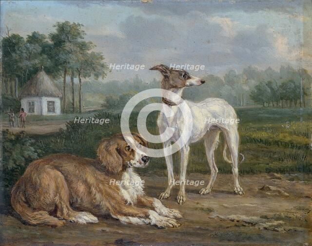 Two Dogs, 1810-1855. Creator: Jan Dasveldt.
