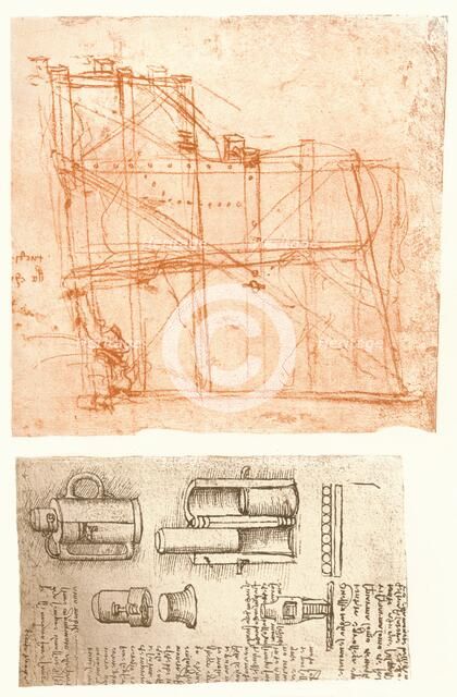 Two drawings, c1472-c1519 (1883). Artist: Leonardo da Vinci.