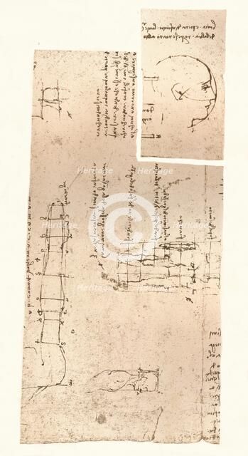 Two drawings illustrating the theory of the proportions of the human figure, c1472-c1519 (1883). Artist: Leonardo da Vinci.