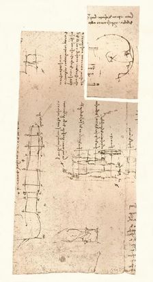 Two drawings illustrating the theory of the proportions of the human figure, c1472-c1519 (1883). Artist: Leonardo da Vinci