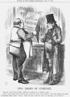 Two Drops of Comfort 1871. Artist: Joseph Swain