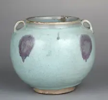 Two-Eared Jar, 1200s-1300s. Creator: Unknown