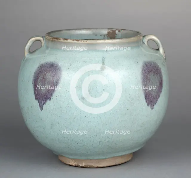 Two-Eared Jar, 1200s-1300s. Creator: Unknown.