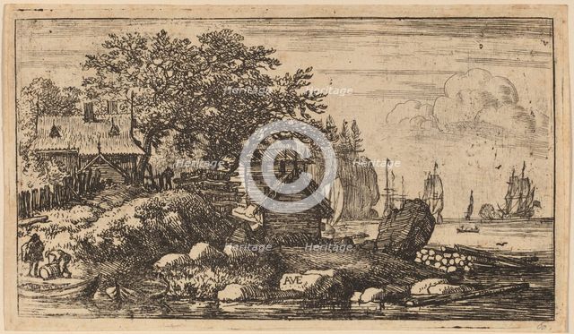 Two Empty Skiffs, probably c. 1645/1656. Creator: Allart van Everdingen.