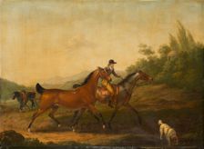 Two English Horses, 1797. Creator: Johann Georg Pforr