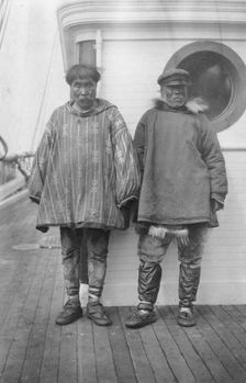 Two Eskimos who were among the first to sell reindeer to the U.S. government, c1900-c1930. Creator: Unknown