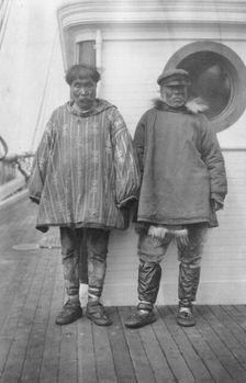 Two Eskimos who were among the first to sell reindeer to the U.S. government, c1900-c1930. Creator: Unknown