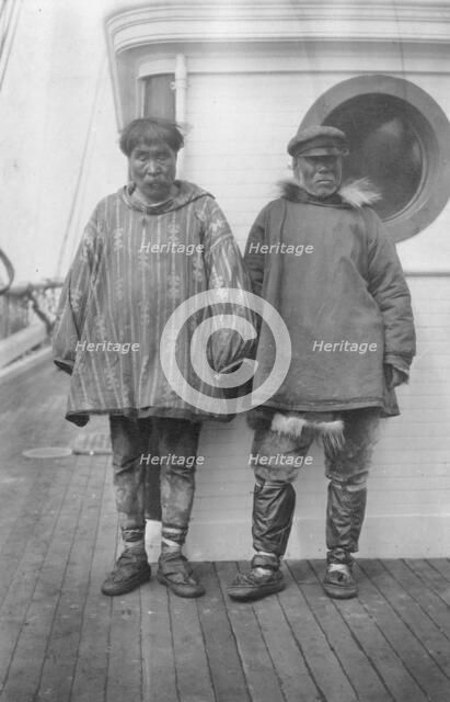 Two Eskimos who were among the first to sell reindeer to the U.S. government, c1900-c1930. Creator: Unknown.