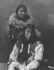 Two Eskimo women posing , c1903, printed (1927?). Creator: Unknown