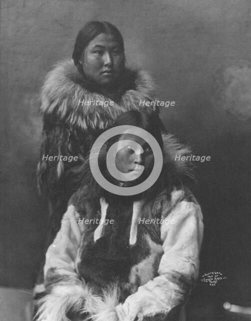 Two Eskimo women posing , c1903, printed (1927?). Creator: Unknown.