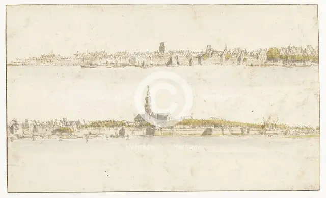 Two faces on Antwerp (?), 1633-1687. Creator: Gillis Neyts.