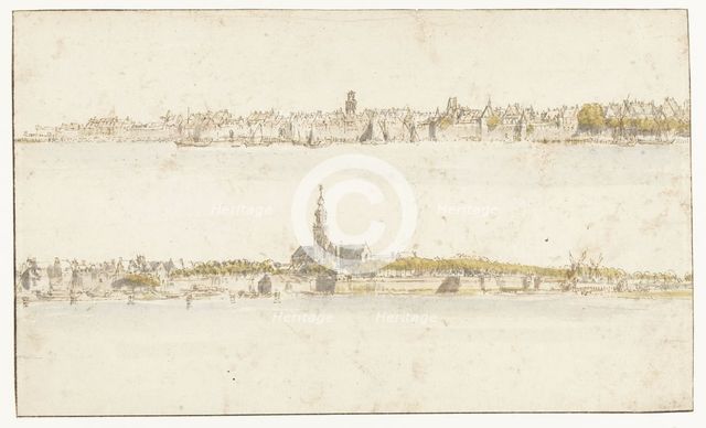 Two faces on Antwerp (?), 1633-1687. Creator: Gillis Neyts.