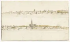 Two faces on Antwerp (?), 1633-1687. Creator: Gillis Neyts