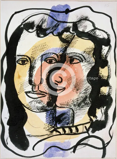 'Two Faces', c1940s-c1950s(?).  Creator: Fernand Leger.